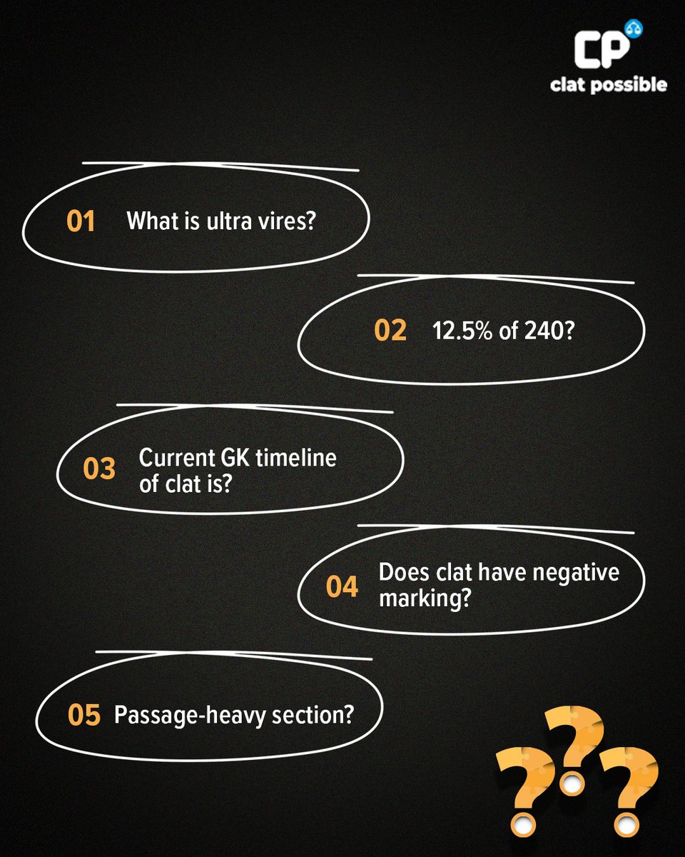 PossibleClat's tweet photo. Guess less. Know more
That’s the real strategy.

#CLATPossible #CLATPreparation #CLAT2027 #LawAspirants #LegalPreparation https://t.co/Jp9aEeouqE