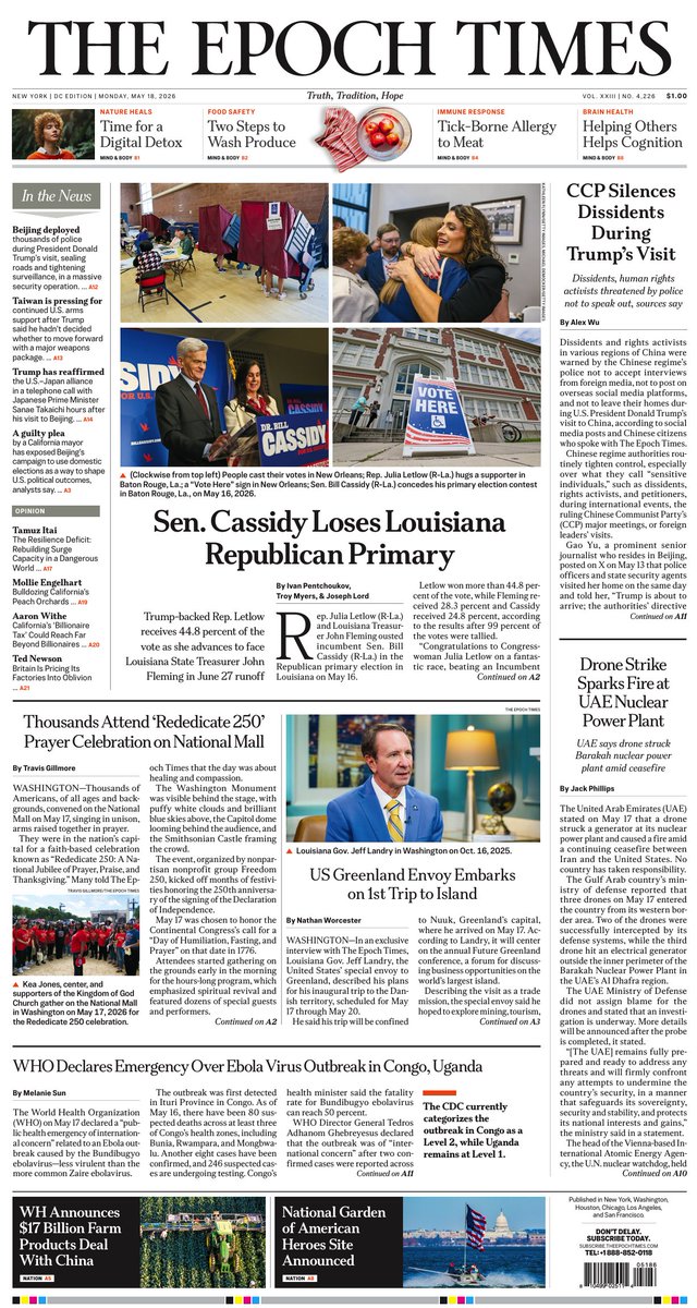 Epoch Times Print Edition tweet media