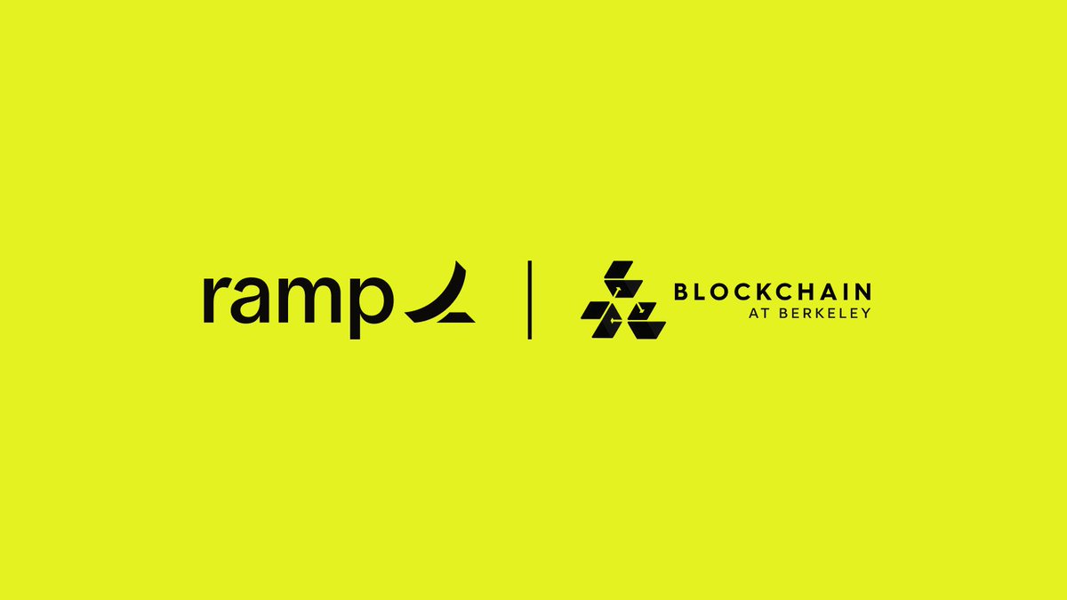 CalBlockchain's tweet photo. Excited to announce @tryramp as the official finance partner of Blockchain at Berkeley.

From our consulting team to every B@B Xcelerator cohort, Ramp is now the default for corporate cards, bill pay, and stablecoin accounts. One platform for fiat and on-chain — the way it should've always been.

Get started → https://t.co/QuXJkM9bi6