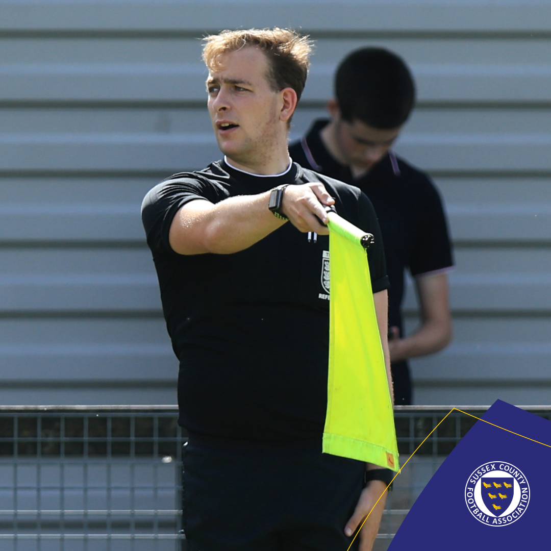 SussexCountyFA's tweet photo. 👏 Congratulations to Sussex match officials Hassan Rajwani, Wayne Pocock and John‑Patrick Kane on their appointments to the Under‑18 Premier League National Final at Stamford Bridge this Friday!

#SussexFootball⚽ https://t.co/IuiVO8GrlK