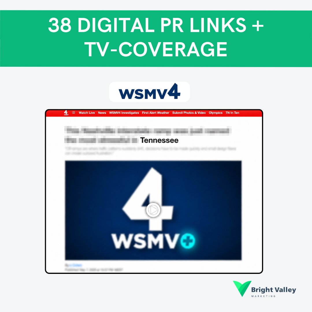 BrightValleyMKT's tweet photo. We helped a personal injury law firm earn 38 media placements and multiple TV coverages.

Our client received coverage in Vermont, Orlando, Wisconsin, Texas, and more.

For a personal injury firm, that regional coverage is what builds authority.

#digitalpr #pr #seo #seo2026 https://t.co/ae7y2Sudpm