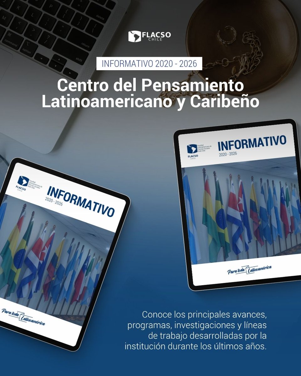 Flacso_Chile's tweet photo. Desde 1957 articulamos investigación y docencia con un impacto real en las políticas públicas de la región. Te invitamos a conocer el nuevo Informativo Institucional de FLACSO Chile y profundizar en nuestro ecosistema académico. 🏛️📊

Léelo completo aquí: https://t.co/F9l83OJxbd https://t.co/oA8RBJ3W0L