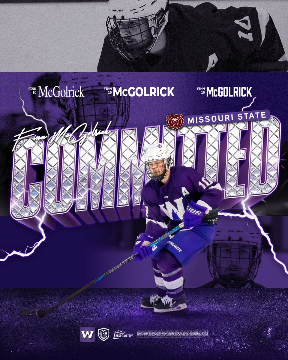 WC_Wolves's tweet photo. COMMITTED 🚨 After a huge season on the blue line, Wolves Premier defenseman Finn McGolrick is headed to ACHA Division I hockey with Missouri State.

📰 https://t.co/LsOeZftIOv

Congrats Finn! 🐺 https://t.co/O9JSEvd5Pc