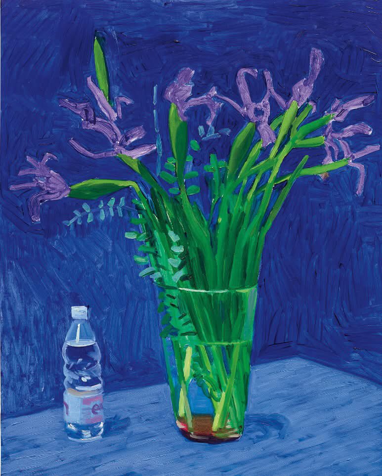 olgatuleninova's tweet photo. David Hockney (UK b. 1937)
Iris with Evian Bottle (1996)
oil on canvas 80.7 x 65 c https://t.co/OjG7I8M198