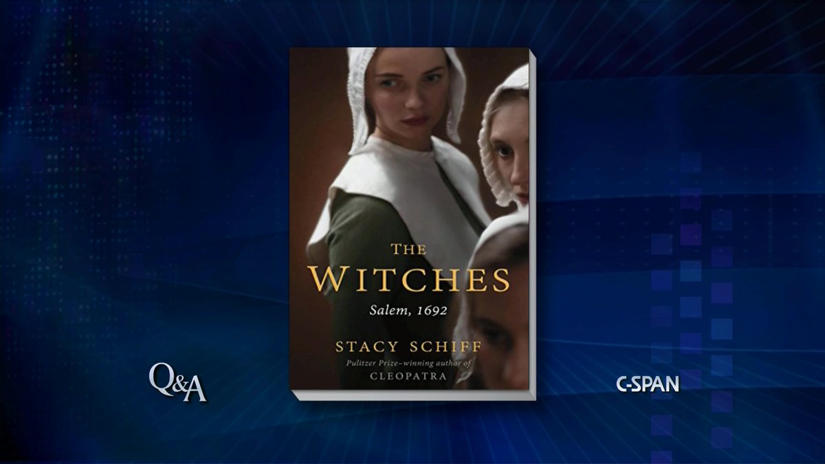 CSPANClassroom's tweet photo. During the years 1692-1693, people in the Massachusetts Bay Colony were accused of witchcraft. #OTD in 1692, Bridget Bishop was the first to be tried and convicted. Learn more from author @stacyschiff and others: https://t.co/5YBNPY5vym.

#SSChat #EdChat #USHistory #MAHistory https://t.co/9ziaYUm0PJ
