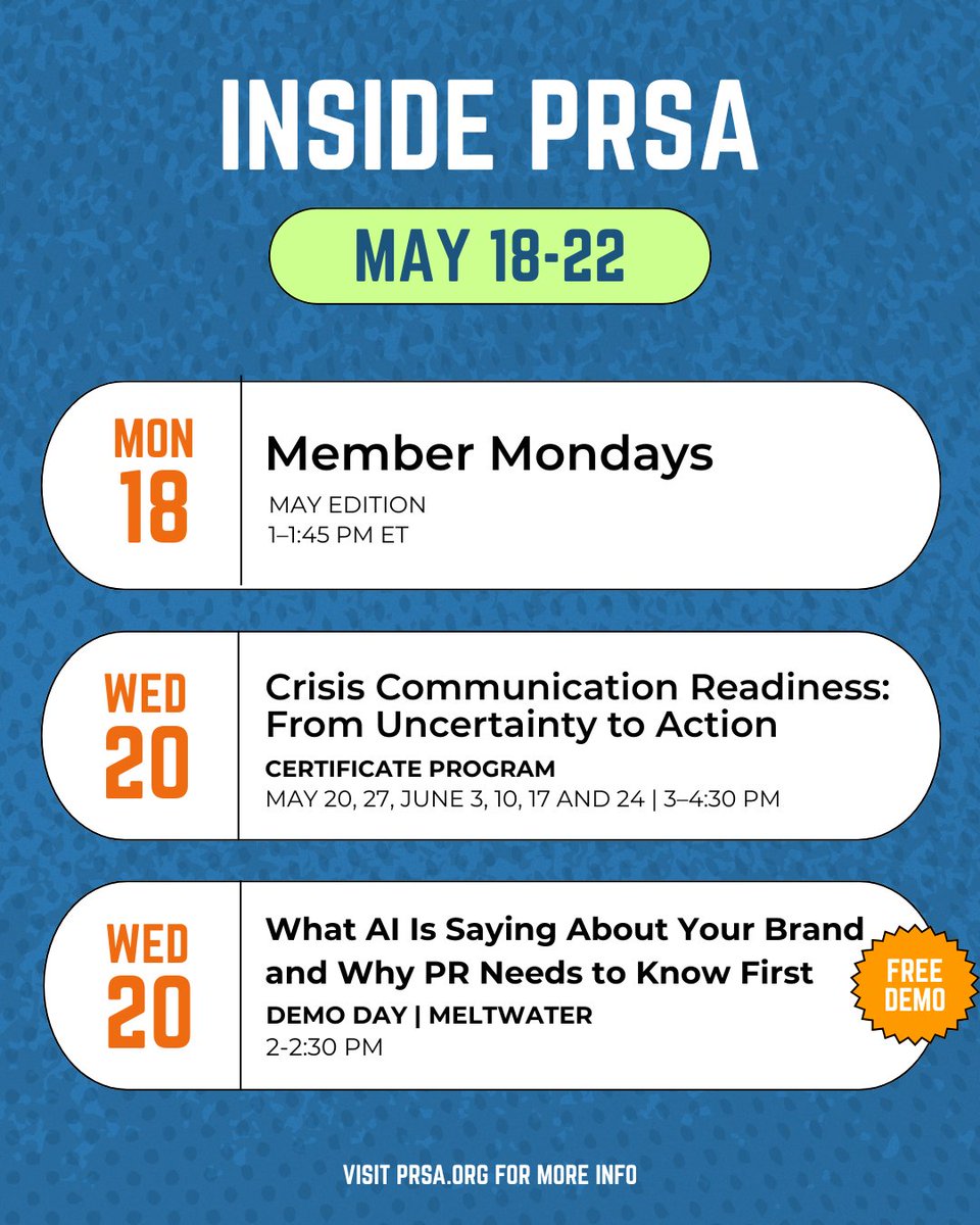 PRSA tweet media