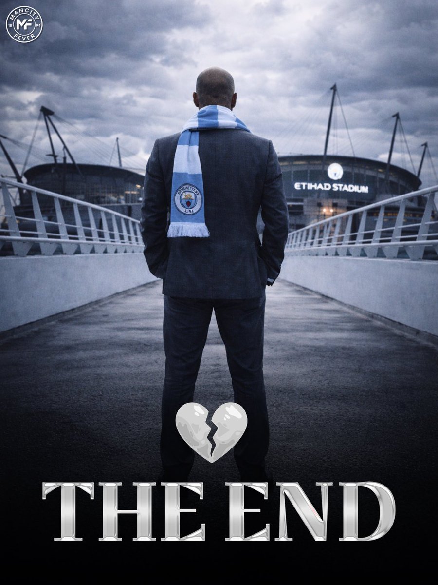 mancityfever2's tweet photo. 🚨 MAJOR BREAKING: Pep Guardiola will LEAVE Manchester City at the end of the season. It’s OVER. 💔

News of Pep‘s exit will be confirmed some time on Sunday, while the club have begun to tell sponsor partners the announcement is IMMINENT. 

The leading candidates to replace Pep Guardiola as Man City manager are Enzo Maresca and Vincent Kompany.
[@MailSport]

The end of an era. Thank you for everything, Pep 🥲