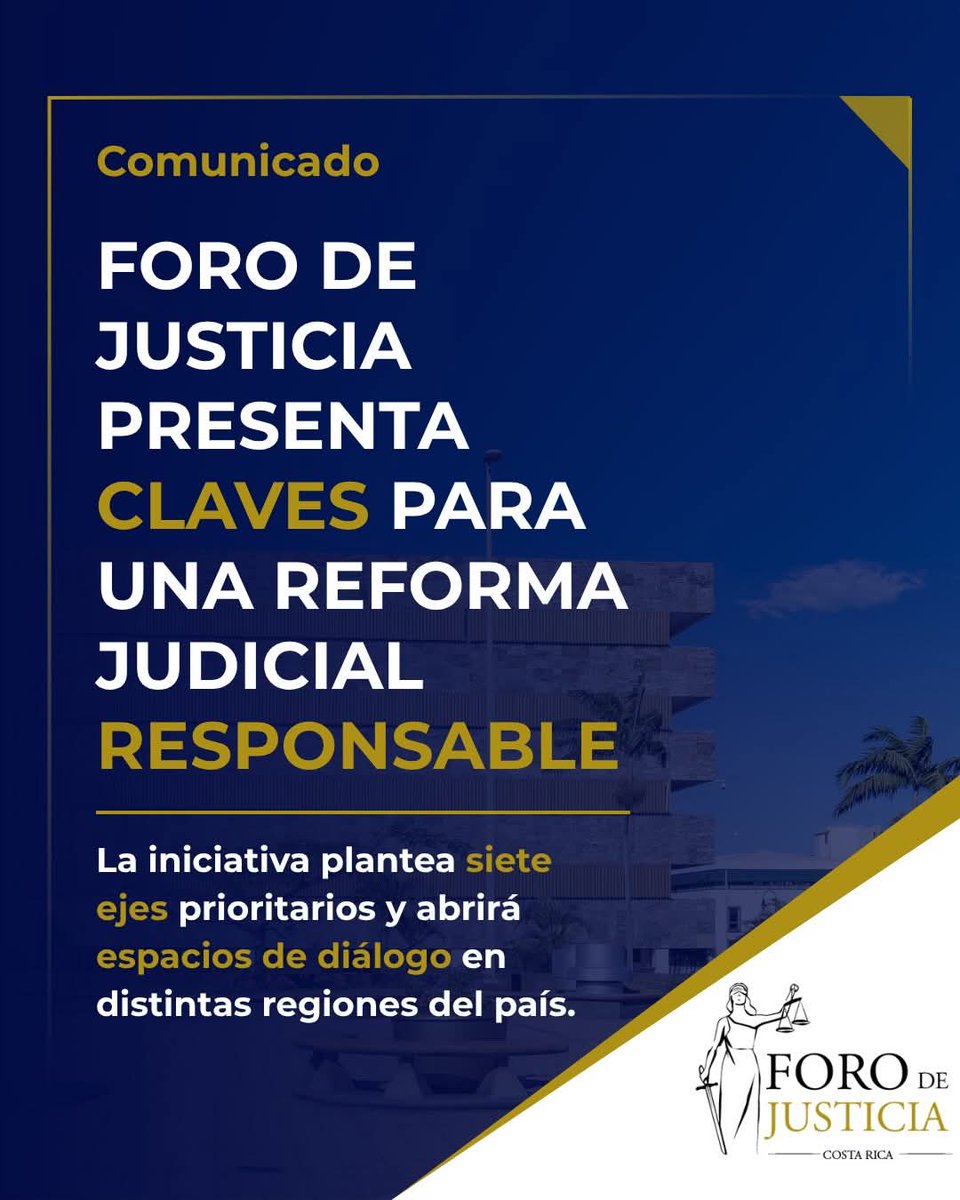 cr_integra's tweet photo. En el inicio de un nuevo ciclo legislativo, el Foro de Justicia presentó a la Asamblea Legislativa de Costa Rica siete ejes prioritarios para orientar una reforma judicial responsable, y anunció un proceso de diálogo sobre esta materia, con diversos sectores de la sociedad. https://t.co/f4hOpSv1IN