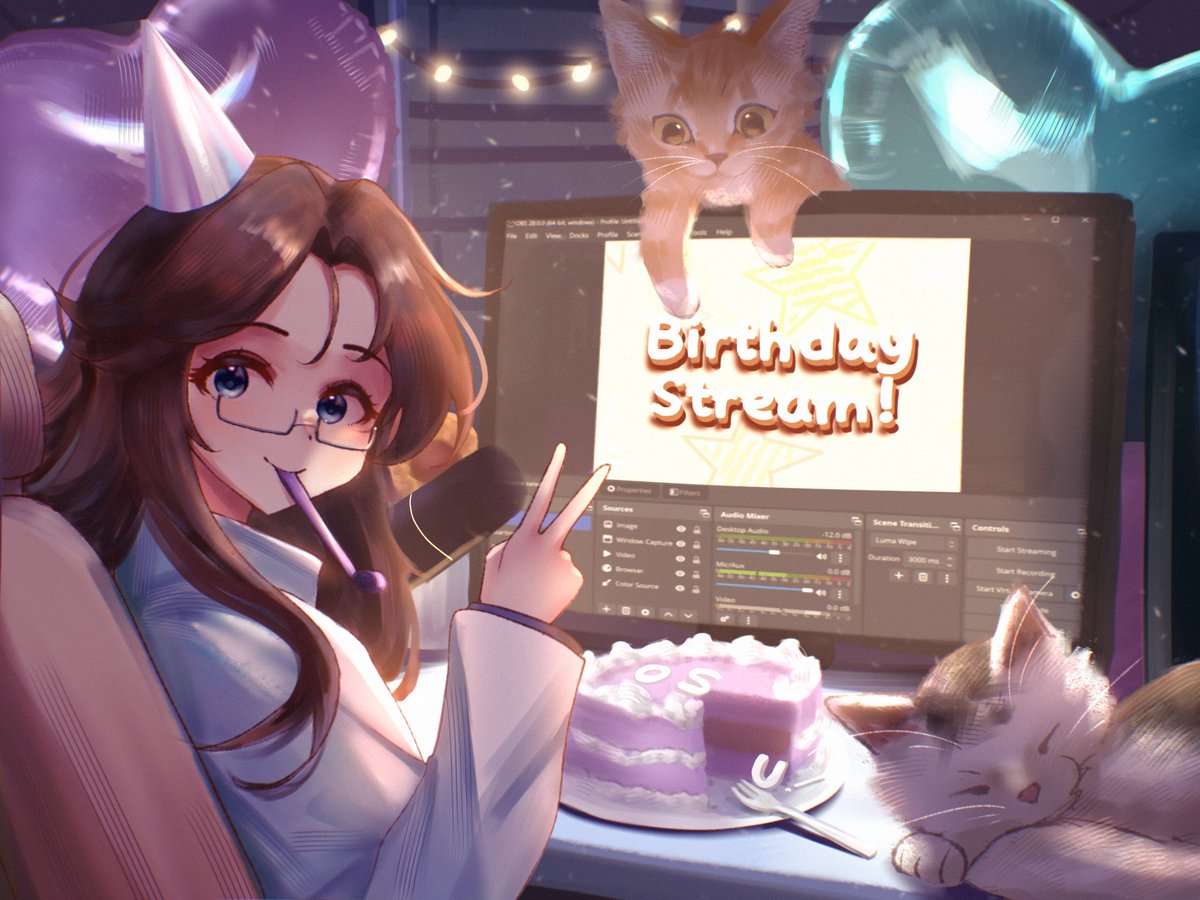 sullythechemist's tweet photo. Sully's 26th Birthday Stream-a-thon: Begins Friday, June 4th 🎉

Incentives, prizes, and potential giveaways to come 🎁

be there or be square (silly) to celebrate my birthday with me and the chips! 

art by @h3p0_ 🎨 https://t.co/FMi7b0VTI9
