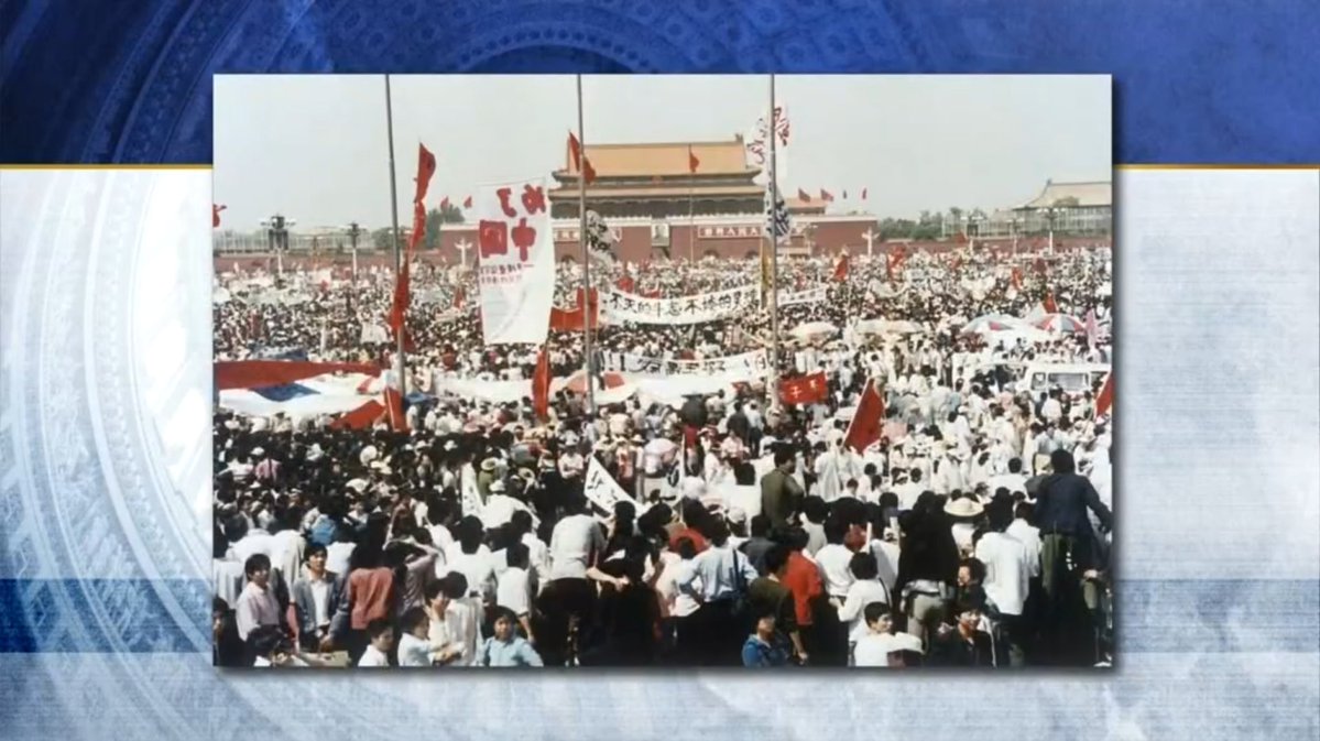 CSPANClassroom's tweet photo. #OTD in 1989, the Chinese military confronted a large group of demonstrators in #TiananmenSquare, Beijing, whom were seeking social, political and economic reforms. Learn more from Rep. Christopher Smith (R-NJ) and others: https://t.co/qF9q8Yf5kq.

#China #Protests #WorldHistory https://t.co/BSVae6tUQJ