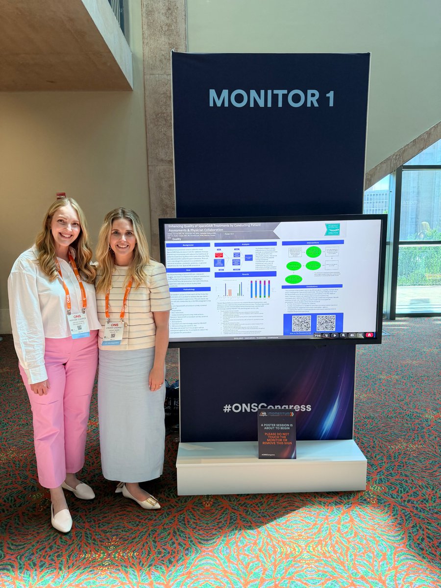 UTSW_RadOnc's tweet photo. Our two nursing managers, Kaylee Cooper and Lindsay Chorney, attended and presented their team's work at the 51st Annual @oncologynursing Society Congress this past weekend in San Antonio. #onscongress https://t.co/hHTZAIZ4hi