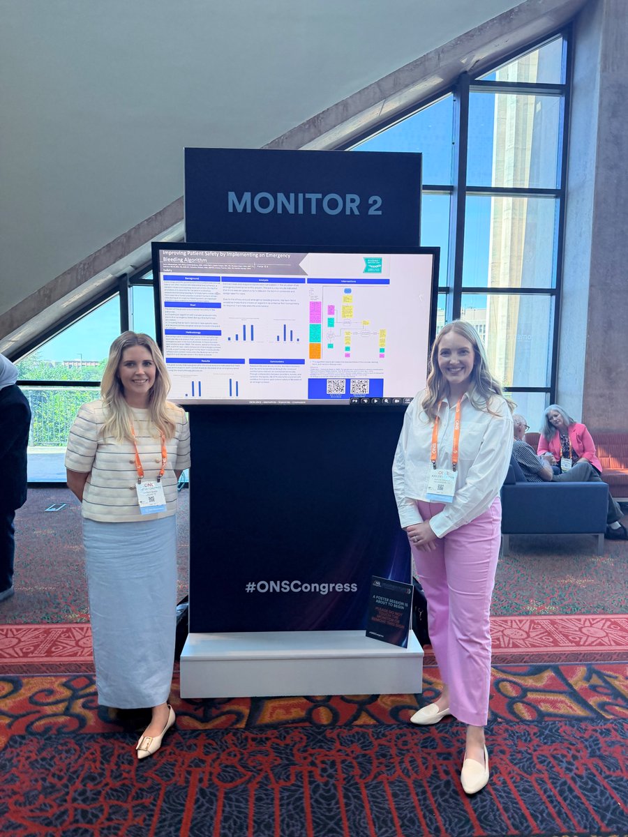UTSW_RadOnc's tweet photo. Our two nursing managers, Kaylee Cooper and Lindsay Chorney, attended and presented their team's work at the 51st Annual @oncologynursing Society Congress this past weekend in San Antonio. #onscongress https://t.co/hHTZAIZ4hi