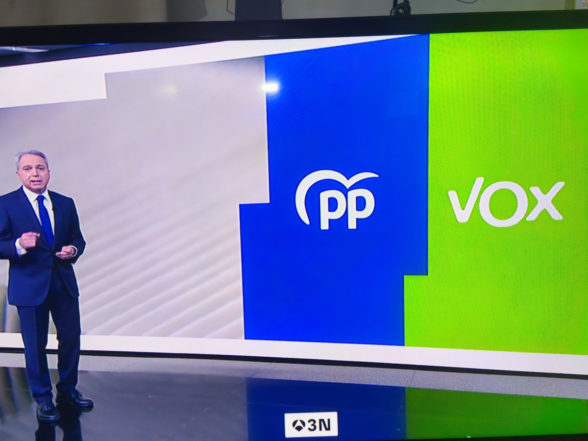 GOLDZANDCO's tweet photo. Para V. Vallés, que se ha referido a VOX como "extrema derecha" en 6 ocasiones en menos de 5 minutos de noticias, el concepto 
"prioridad nacional" es un soniquete o raca-raca.
Con "periodistas" de ese pelaje, y con todo en contra, lo de @vox_es roza el milagro. https://t.co/75cikTrns3