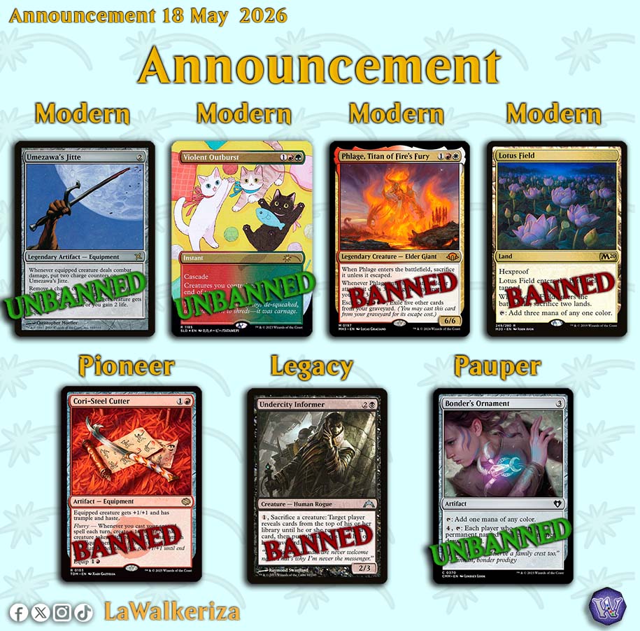 LWalkeriza's tweet photo. #LaWalkerizaNews

#LaWalkeriza #MTGHispano #MTGLATAM #mtgbanned https://t.co/lvB2qEpQhn