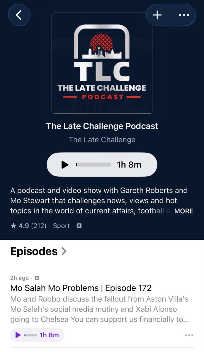 The Late Challenge Podcast tweet media