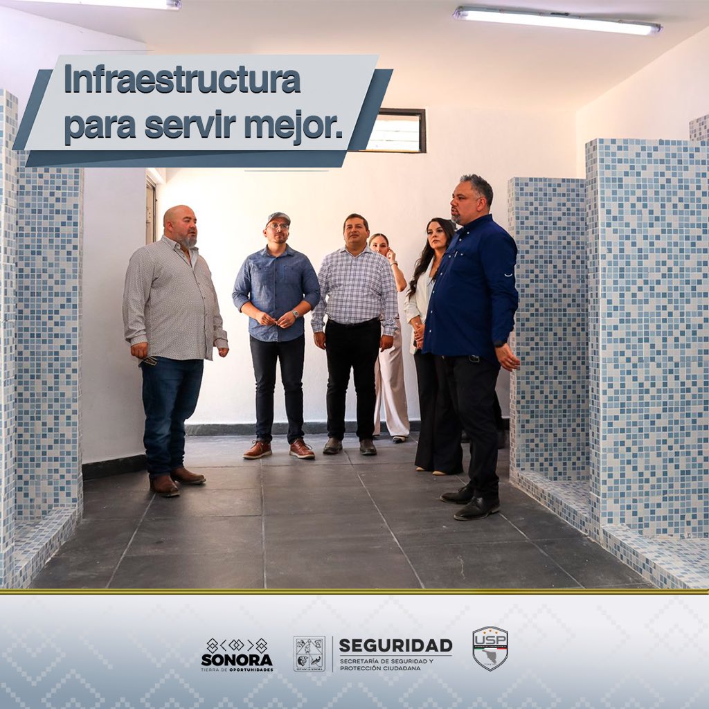 SonoraSeguridad's tweet photo. Con el respaldo del gobernador Alfonso Durazo, la obra entregada por #CECOP a la Universidad de la Seguridad Pública fortalece la formación de cadetes con espacios dignos y funcionales para preparar a quienes servirán con compromiso y profesionalismo a las familias sonorenses. https://t.co/b3TGxOoavG