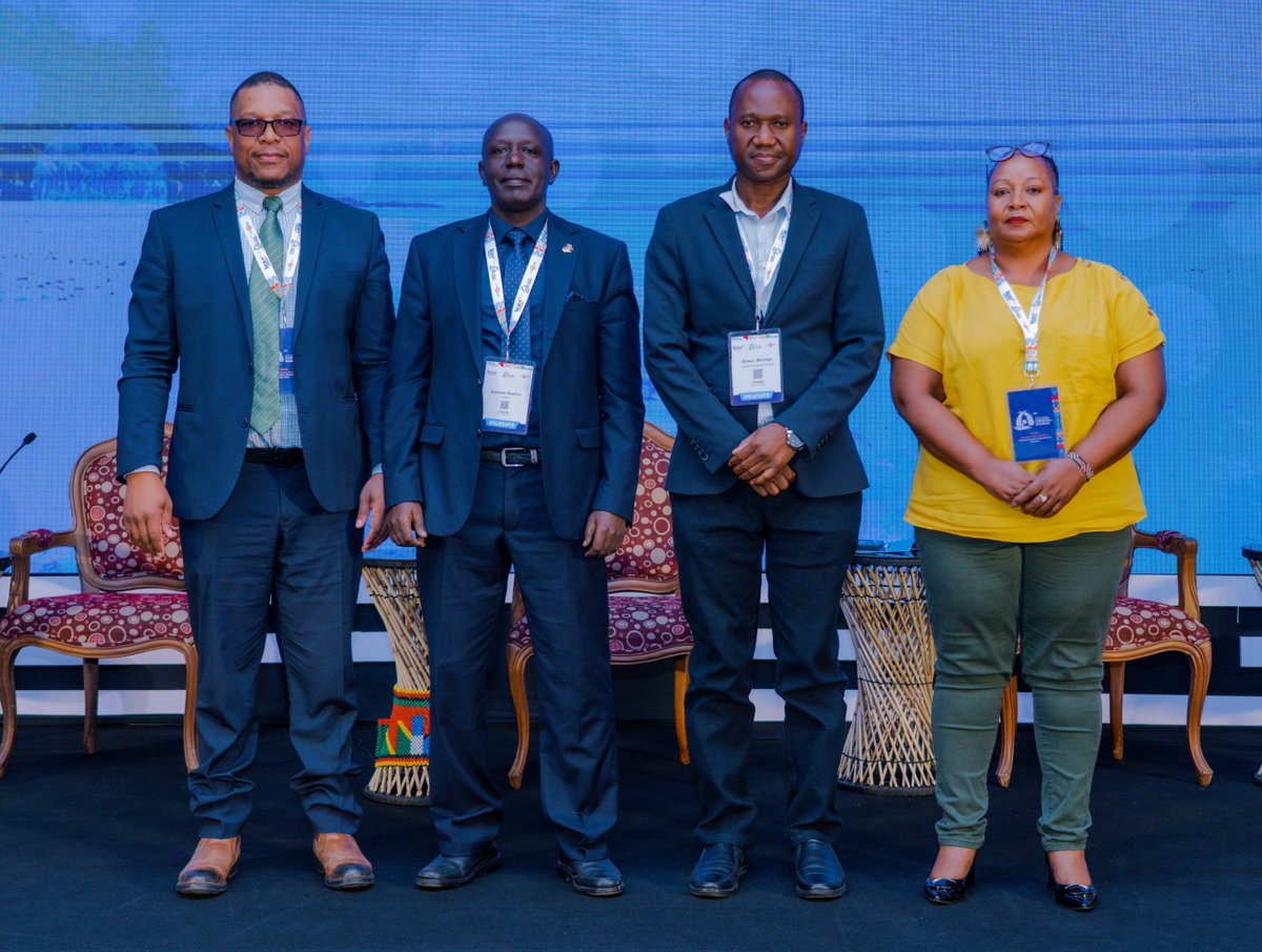 EACCASSOA's tweet photo. Strengthening aviation safety &amp; security oversight in East Africa relies on collaboration, trust &amp; harmonised approaches. Our panelist lineup featured Mr. Beloved Mupfururirwa, Ms. Hellen Makau, Eng. Ronny Barongo &amp; Mr. Sylvester Sinarinzi.
#AviationExcellence https://t.co/aorNk4oSbT