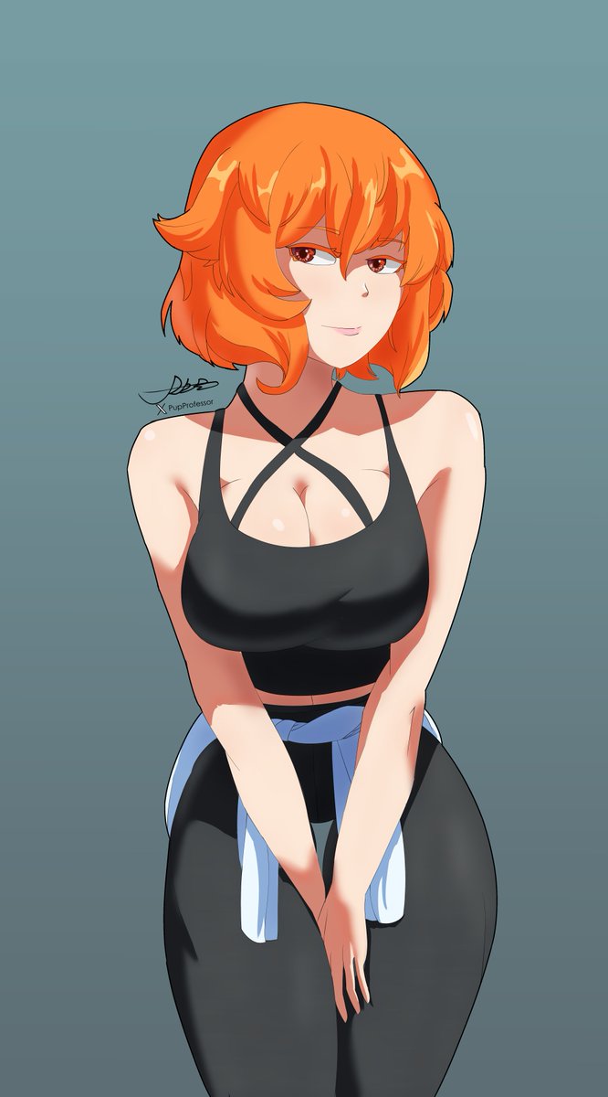 PupProfessor's tweet photo. She really should have looked at the ingredient list of the sponsored energy drink before drinking it.

#breastexpansion #NSFW https://t.co/6BglAxUo1W