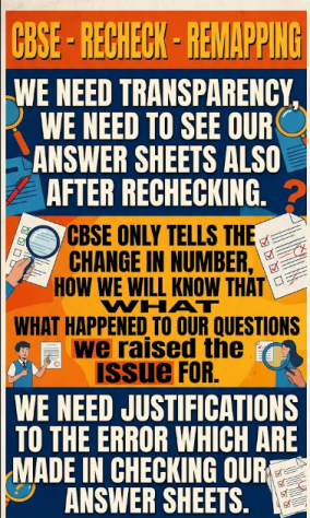 kimokureshi's tweet photo. WE WANT CBSE TO BRING REFORM IN RECHECKING. We never know that what happens to our paid rechecking questions. We only get changed marks, not the rechecked copy. #cbse #neet #cjp @CJP_2029 https://t.co/Y5MlTnF97i