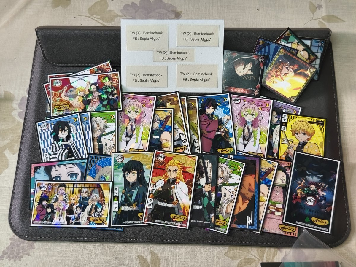 beminebook's tweet photo. สติกเกอร์ เหมา 60฿
ได้ทั้งภาพ 31 ใบ มีลายซ้ำบ้าง
#ตลาดนัดดาบพิฆาตอสูร #ตลาดนัดไยบะ https://t.co/epXlUz3LUH