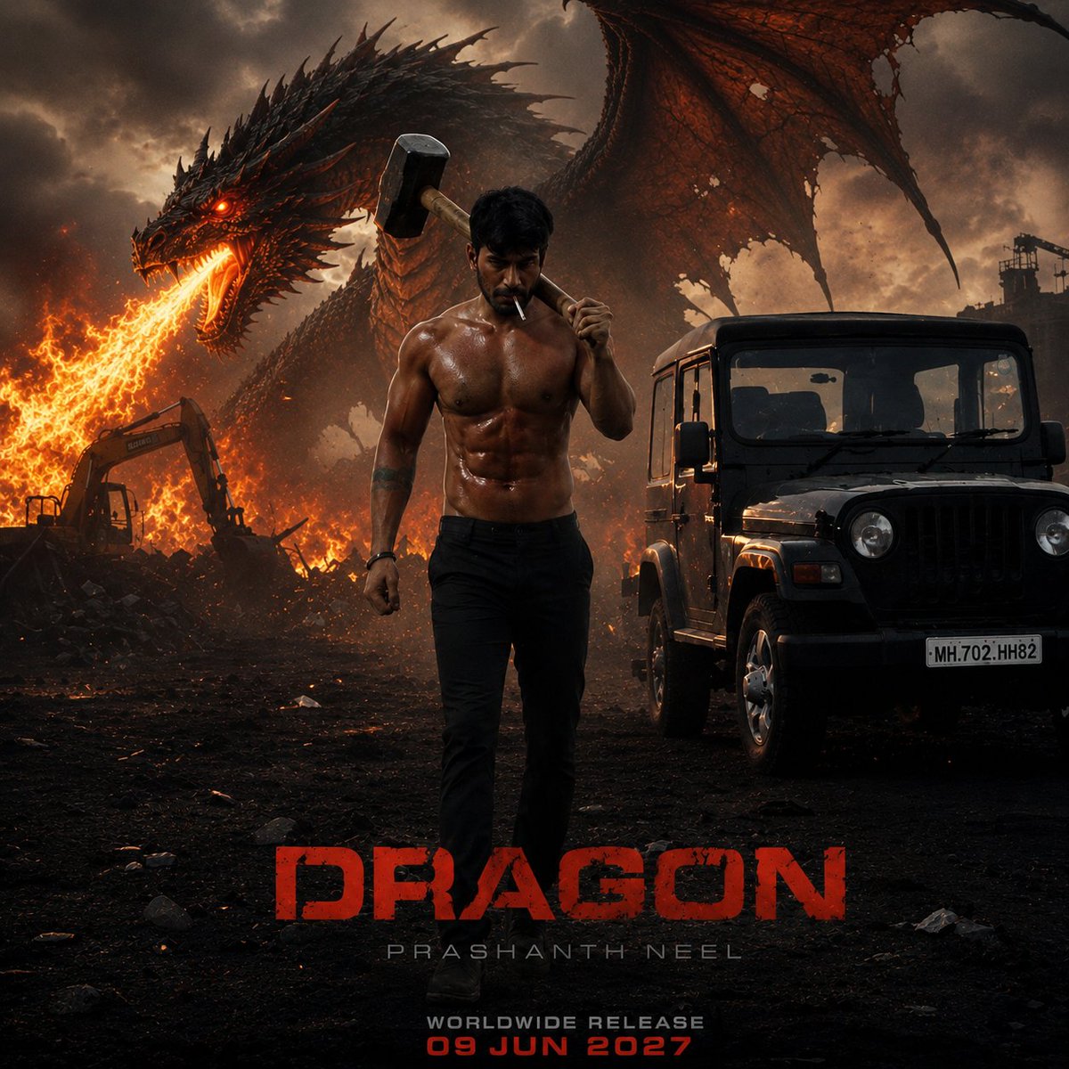 RajaaRajkumar's tweet photo. Dragon media 
@NTRNeelFilm https://t.co/tiKEZHLmz2