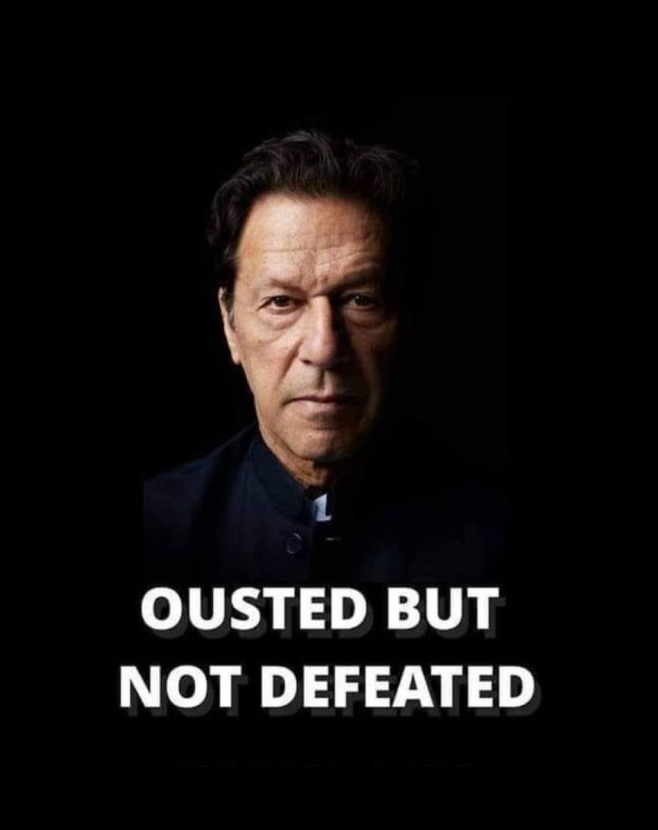 Khanjee250's tweet photo. Ousted but Not Defeated...!!!

#PMIK https://t.co/HLrvouSmLz