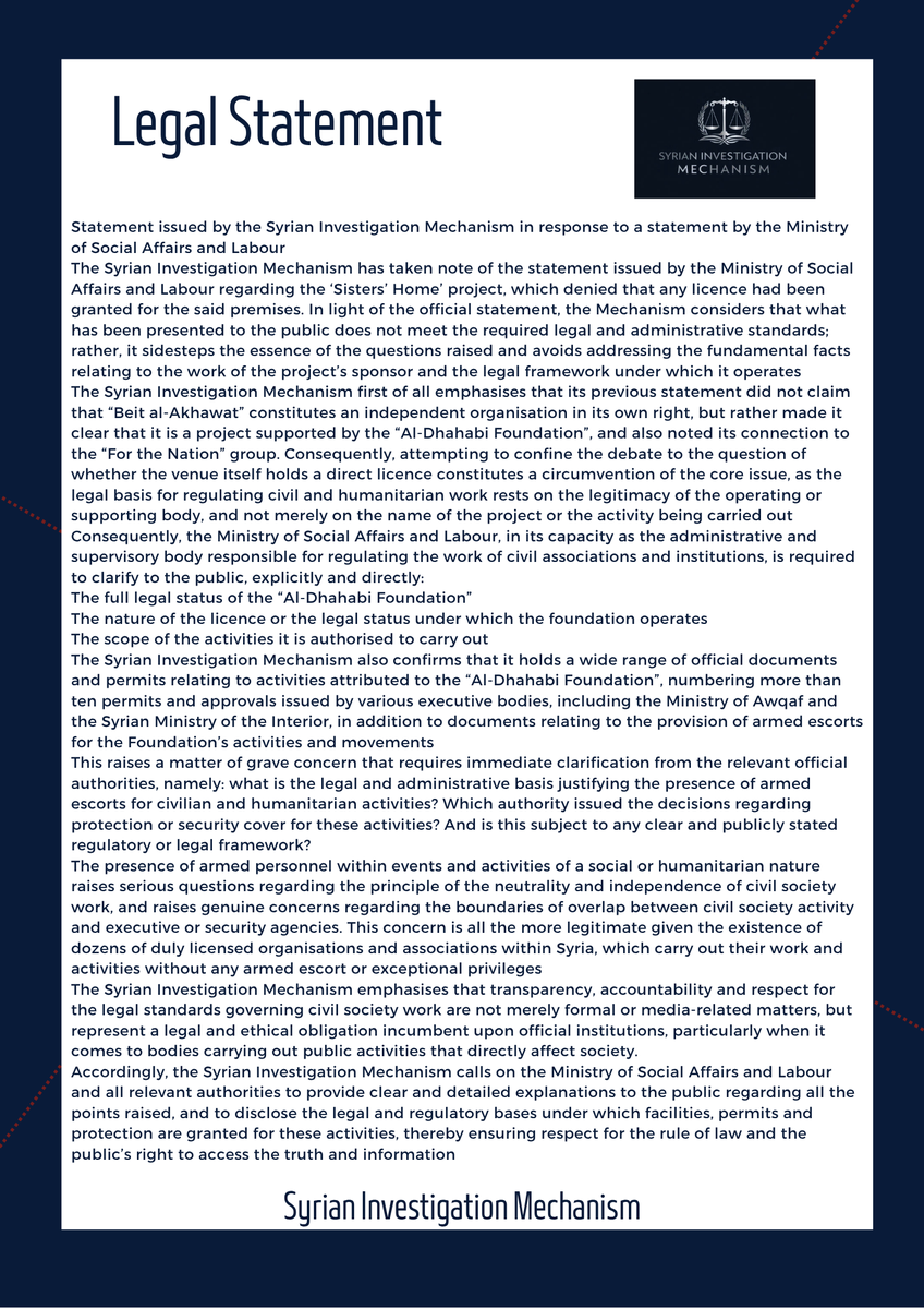 Syrian Invetigation Mechanism SIM tweet media