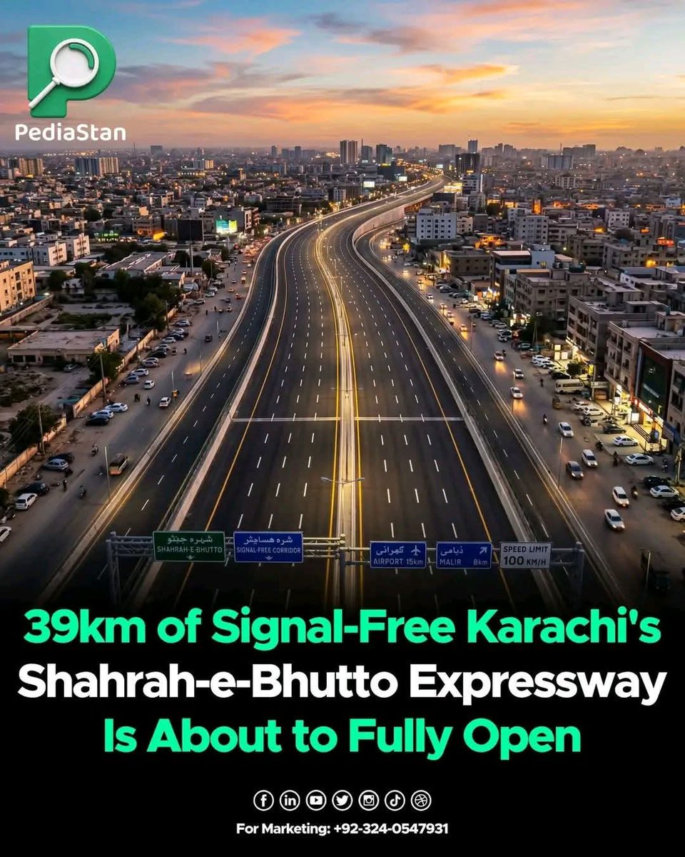 HumairIqbal1's tweet photo. The #Karachi's 39-km signal-free and expressway #ShahrahEBhutto's formal inauguration ceremony will now be held on Friday, May 22 at 4pm.

Chairman PPP @BBhuttoZardari will be the Chief Guest. https://t.co/apLb60rIo3