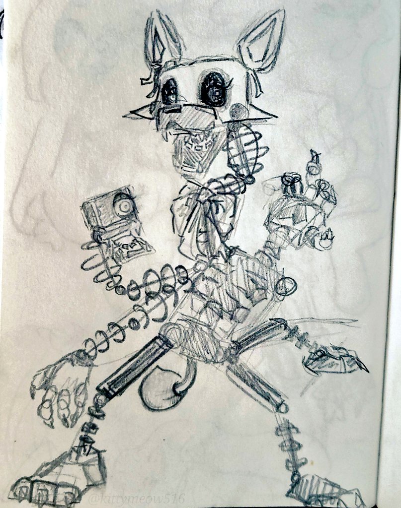 Kittymeow615's tweet photo. "Take apart and put back together"

#Fnaf #mangle https://t.co/oj24zG9OrX
