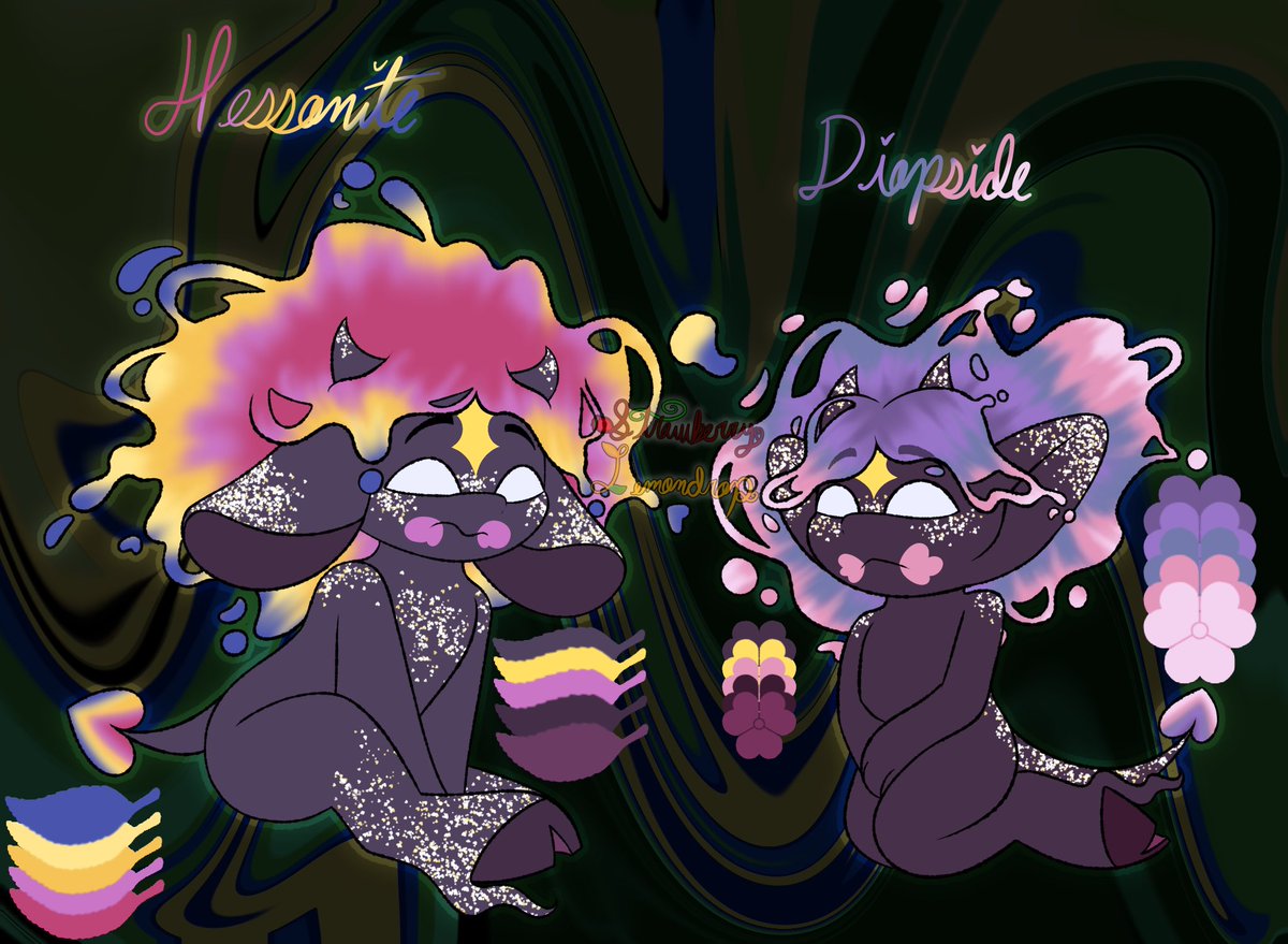 Strawb4rryL4mon's tweet photo. Forcing everyone to look at Daisy’s pure changeling babies he had in another litter because I can’t control myself and I had a bad influence 

Their other parents are Opal, Ignis, and Lavender who all belong to @/mink_nsfw https://t.co/EHbdf7lvdv