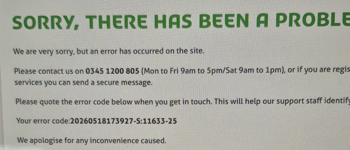 TimPriestl14390's tweet photo. @Yorkshire_BS keep trying to look at deals to switch my current deal which ends soon. Keep getting this message. And no, I cannot be bothered to ring https://t.co/iugIKAERLv