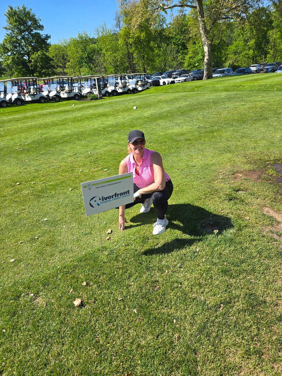 RiverfrontFCU's tweet photo. ⛳️ Golfing for a great cause this past weekend!

Our Riverfront team and COO Jamie attended Hannah’s Hope Ministries’ 4th Annual Golf Tournament to help support local children and families. Great energy, great people, and an even greater mission! 💙 https://t.co/5zigRLwRls
