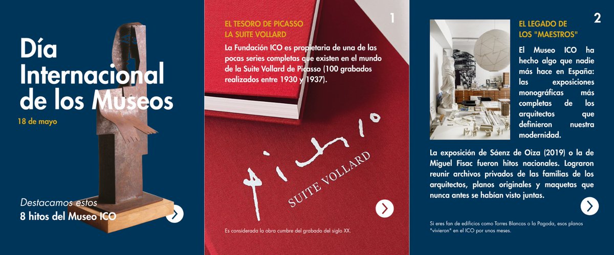museoico's tweet photo. ¿Qué es para ti un museo? Para nosotros es un espacio vivo para dialogar, observar y dejarse sorprender.

En el #DíaDelMuseo reivindicamos estos lugares como puntos de encuentro y reflexión. Te invitamos a conocer mejor lo que nos hace diferentes en el panorama cultural. https://t.co/a1z3UyHGCR
