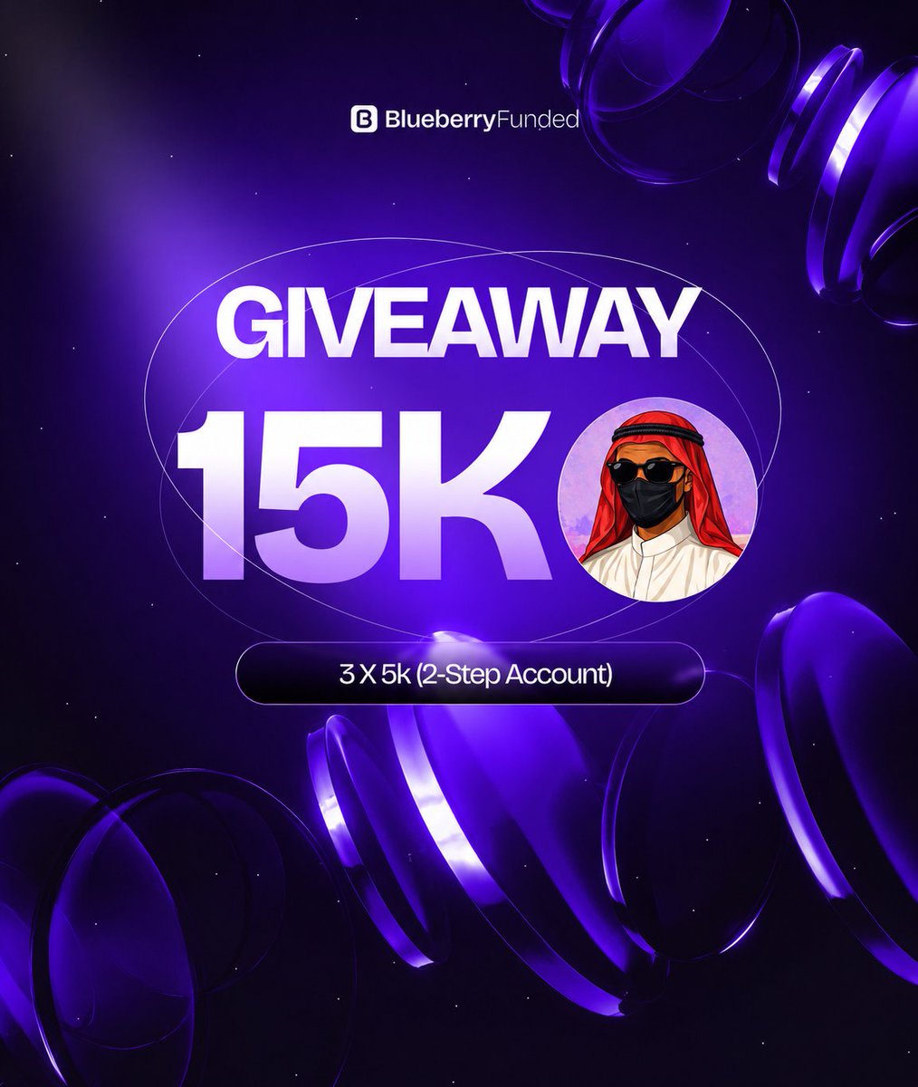 Middle_EastFx's tweet photo. We're giving away 3 X 5k accounts
To enter
 Sign up : https://t.co/QTUPY6FyHK
Follow :  @BlueberryFunded @BBFAffiliates
@Middle_EastFx
also follow:
@IBN_FX @EMERGENCYFX9
@sadikmilito @DArfahmisau @GBPUSD001 @Dan_BabaFX @B_CSK_FX @SMCKILLER7
@SbiLord19 @YFresh0
Tag 3 traders
Like and share/RT