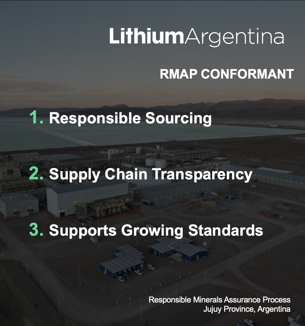 Lithium_ARG's tweet photo. Last week Cauchari-Olaroz achieved RMAP Conformance through the Responsible Minerals Initiative.

This independent verification is an important milestone that reflects our commitment to responsible sourcing, supply chain transparency, and the evolving standards shaping the global battery supply chain.

#LAR #Lithium #Argentina