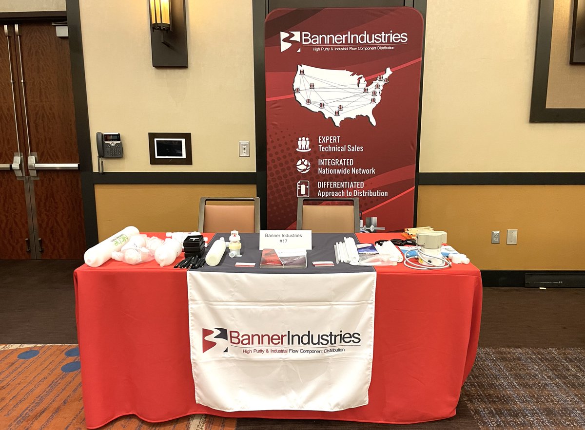 BannerInd's tweet photo. This week we're excited to be attending Surface Preparation and Cleaning Conference (SPCC) in Chandler, Arizona. Stop by our table to chat with our technical sales team, we'd love to connect and see how we can support your next project. #semiconductorconference https://t.co/TqCnhep1nq
