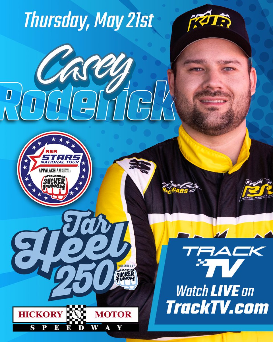 racewithstars's tweet photo. The 2024 Appalachian Sucker Punch ASA Stars National Tour Champion is ready to take on the Tar Heel 250 at Hickory Motor Speedway this Thursday, May 21st! https://t.co/dHhprnRkHO