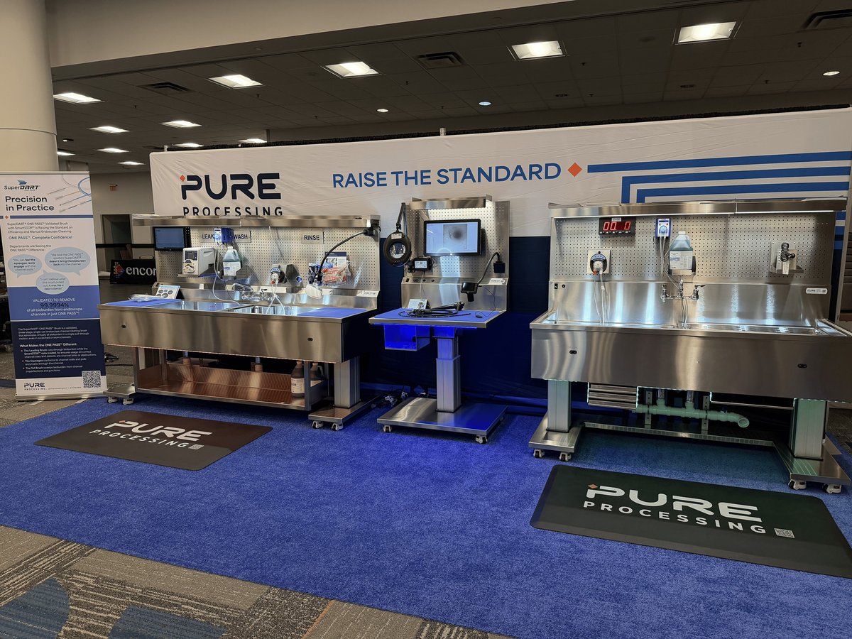 PureProcessing's tweet photo. Day 2 of the SGNA 53rd Annual Course is here! 🙌

Stop by booth #1003 to explore endoscopy reprocessing solutions designed to support safety, efficiency, and compliance throughout your workflow. https://t.co/nKce1QJK34