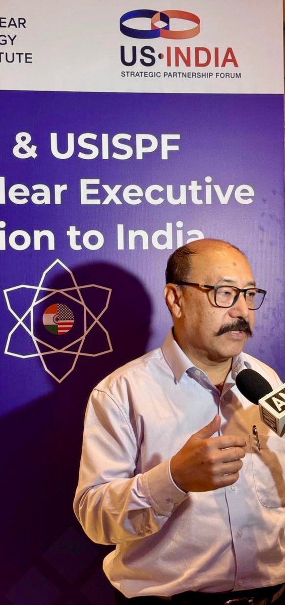 harshvshringla's tweet photo. Addressed industry representatives of the visiting US Executive Nuclear Mission to India, jointly hosted by the US @NEI and the @USISPForum, I spoke about the immense potential of US-India private sector collaboration in powering India’s clean energy future.

With the #SHANTIAct breaking a decades-old logjam and opening India’s nuclear energy sector, there is robust global enthusiasm to partner with India in fulfilling our vision of achieving 100 GW nuclear capacity by 2047, now backed by renewed momentum, innovation, and the spirit of #MakeInIndia.

@USAndIndia
