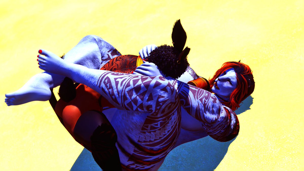 starbringer99's tweet photo. @YaaltiSetlas didn't expect me to take control of him after pinning me down on the beach. Made sure to milk this bun boy~ https://t.co/LghGfv29zT