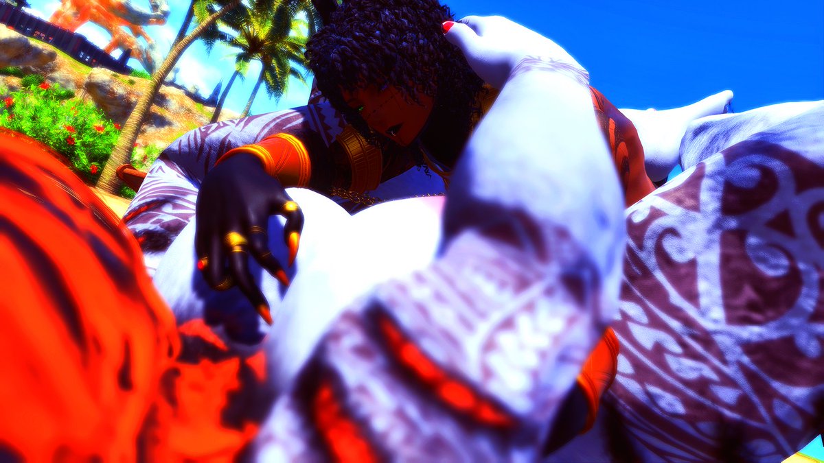 starbringer99's tweet photo. @YaaltiSetlas didn't expect me to take control of him after pinning me down on the beach. Made sure to milk this bun boy~ https://t.co/LghGfv29zT