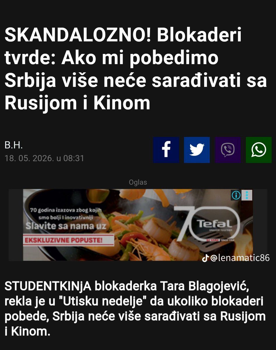 Ceca_i_deca's tweet photo. Hahahahaha pa jel moguce da su bas ovoliko retardirani?! A sa kime cete da saradjujete? Sa siptarima i ustasama?
#blokade #novisad #beograd #Vucic #n1 #plenum #TikTok #srbija https://t.co/DQDzdG9as1