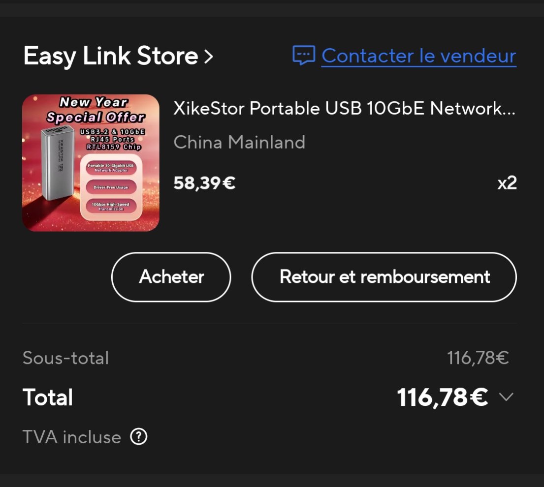 jgalode61's tweet photo. @powl_d @Bruno_FIBRE Oep sur aliexpress j'en avais commande 2 pour 116 € https://t.co/QlkcwKU5Dg