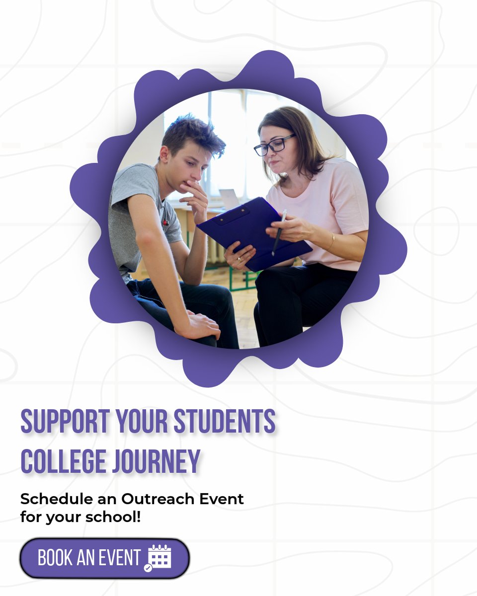 mistudentaid's tweet photo. 🎓Help your students plan for what’s next!

Our Outreach Events help students and families feel more prepared for life after high school.

📆Click to book an event for your school today! ➡️https://t.co/5MictDTgXu https://t.co/jDxvB0soCt