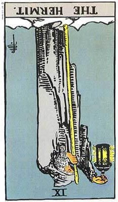 RudiTarotReader's tweet photo. #Tarot card for the week: The Hermit (reversed)  
 #RudiTarot #RTR #RudiTarotReader #WeekTarot #TarotForTheComingWeek. 
 This week brings a week of isolation, inner confusion and the avoidance of truths that need your attention. You may feel disconnected. Reconnect with yourself. https://t.co/hzXmF3qN6W