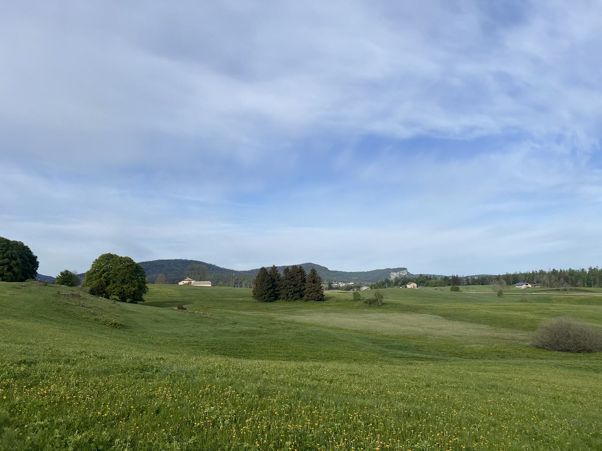 PYFux's tweet photo. De retour sur les chemins ! À pied en direction de Vézelay. 1ère étape, La Cure (frontière 🇨🇭 🇫🇷) - Bonlieu, dans le Jura. https://t.co/xLN8MObBvY