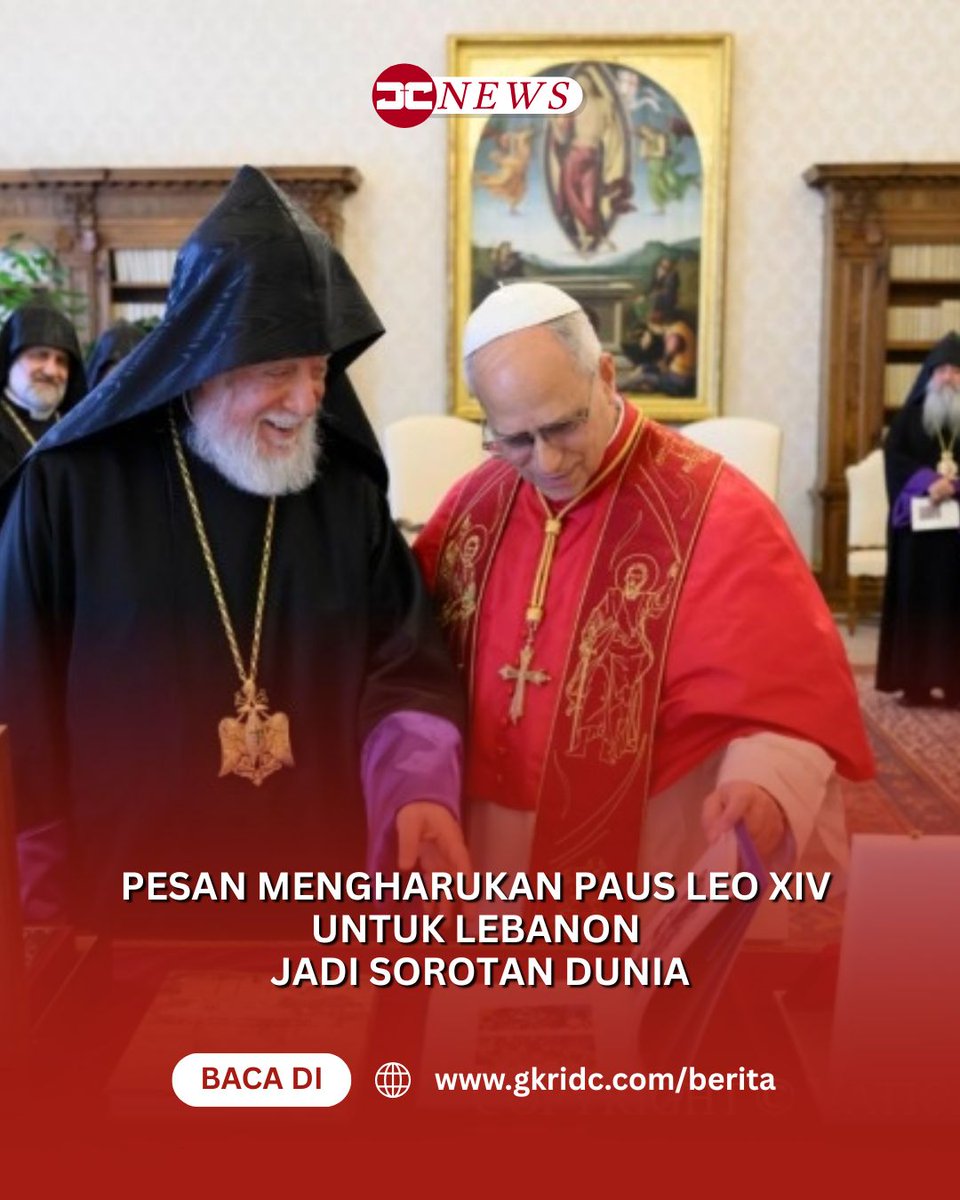 dcnewsid's tweet photo. Pesan Mengharukan #PausLeo XIV untuk #Lebanon Jadi Sorotan Dunia

https://t.co/hEygblJ3g4 https://t.co/CraQ2qcj7f