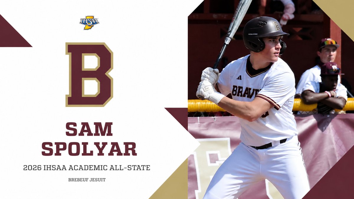 BrebeufBaseball's tweet photo. Congratulations to @sam_spolyar on being selected to the IHSAA Academic All-State Team for 2026. https://t.co/3kYnt3R8JC