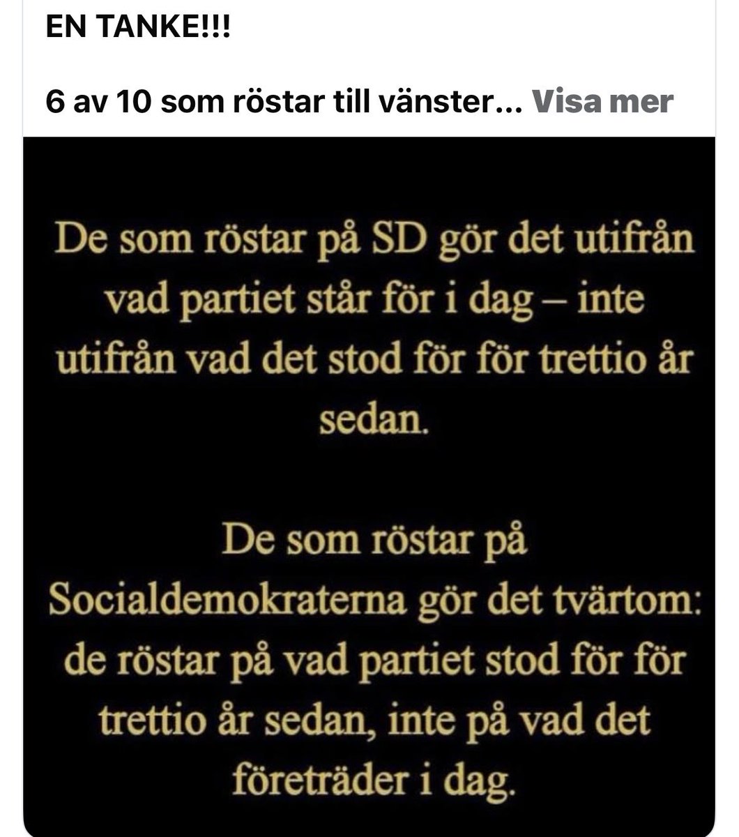 NorvellTommy's tweet photo. Tänkvärt &amp; 100% sant! https://t.co/a1SWzaMROK