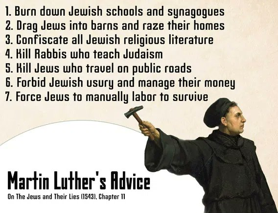 Risto_H_'s tweet photo. @CosmotheistBks Martin Luther said in 1543. Alredy 400 years befor Hitler`s time: https://t.co/Pj7XPLJ18Q